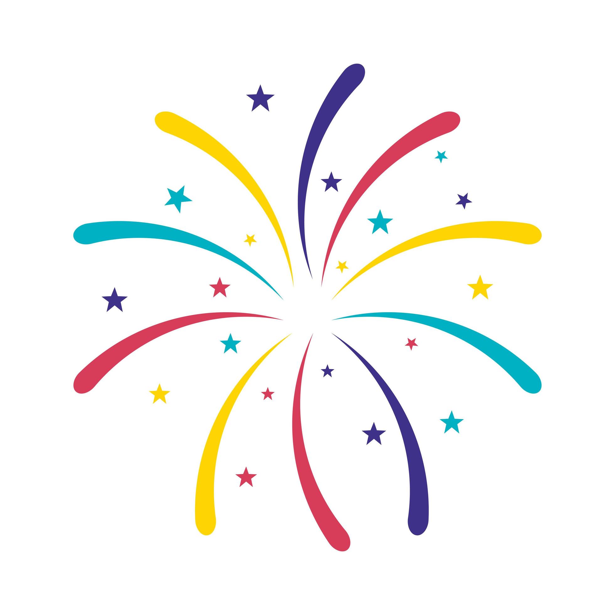 firework explosion icon on white background 5162207 Vector Art at Vecteezy