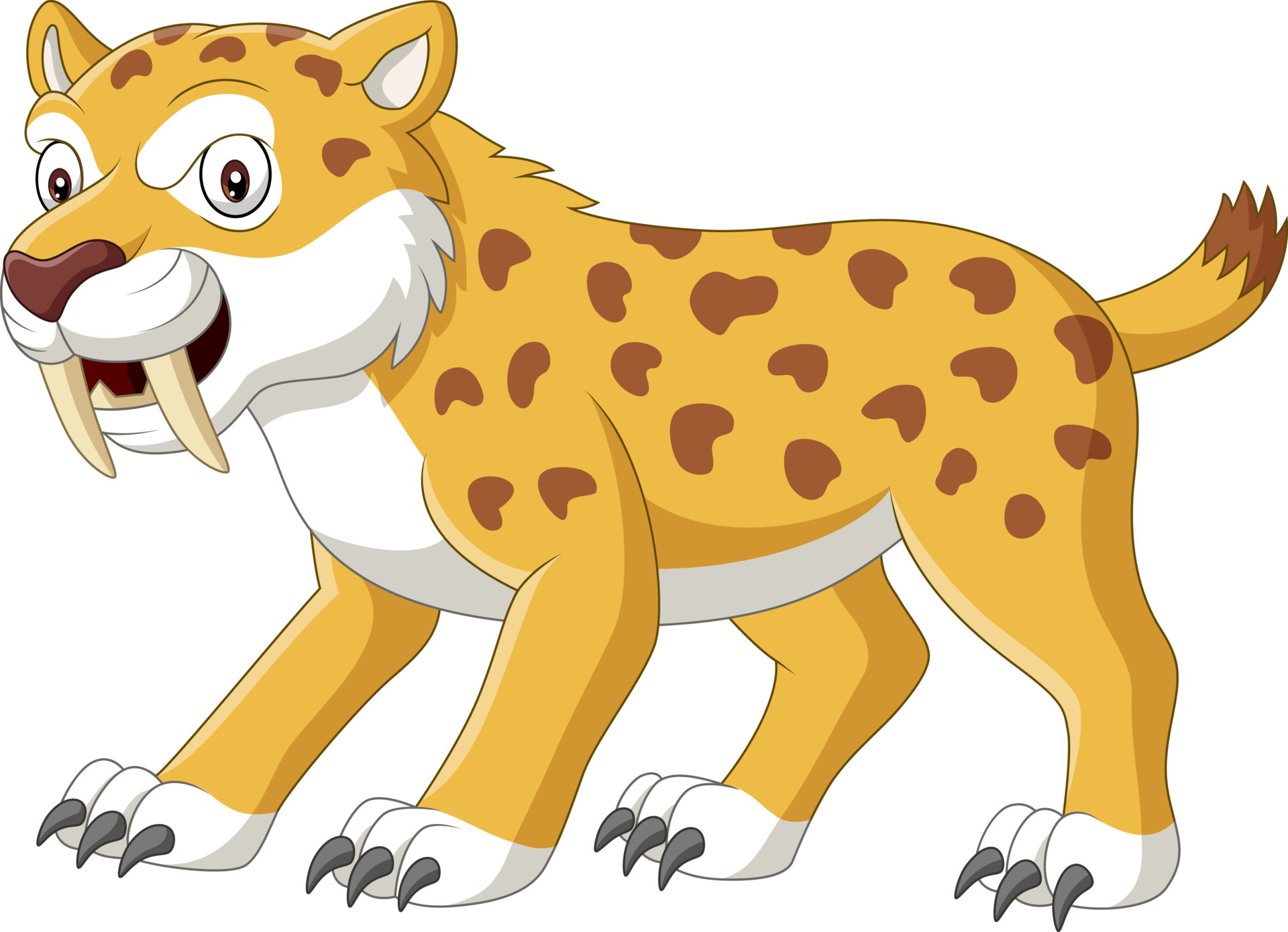 tigre de dientes de sable enojado de dibujos animados 5162312 Vector en Vecteezy tigre de dientes de sable enojado de dibujos animados 5162312 Vector en Vecteezy