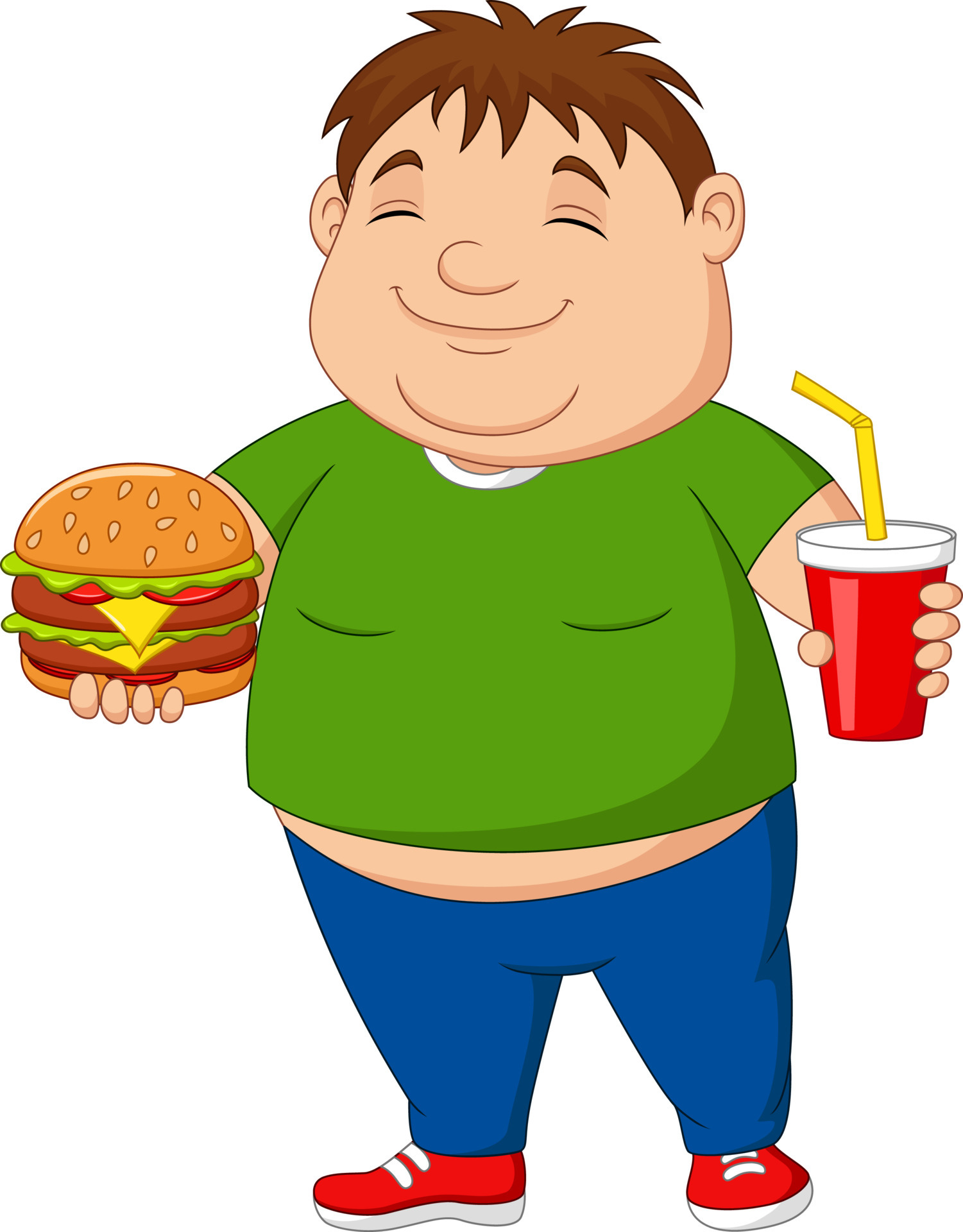 Fat Boy Eating Vector Art, Icons, and Graphics for Free Download