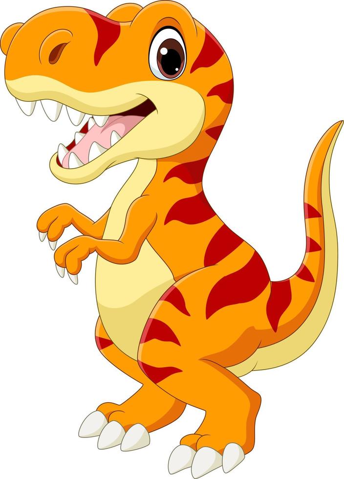 Cute cartoon dinosaur - t-rex tyrannosaurus rex Vector Image