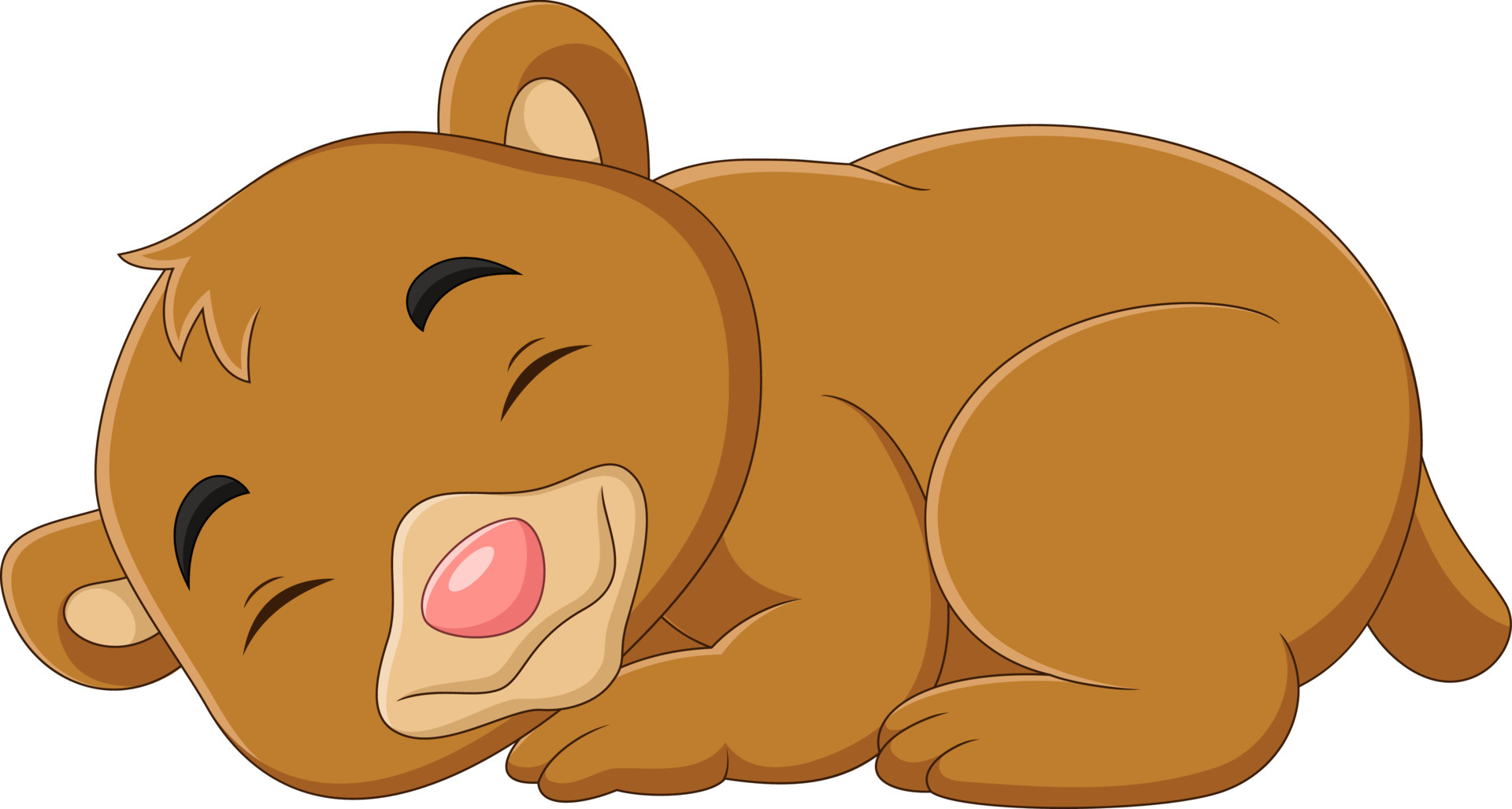 Cartoon funny baby bear sleeping 5162384 Vector Art at Vecteezy Cartoon funny baby bear sleeping 5162384 Vector Art at Vecteezy