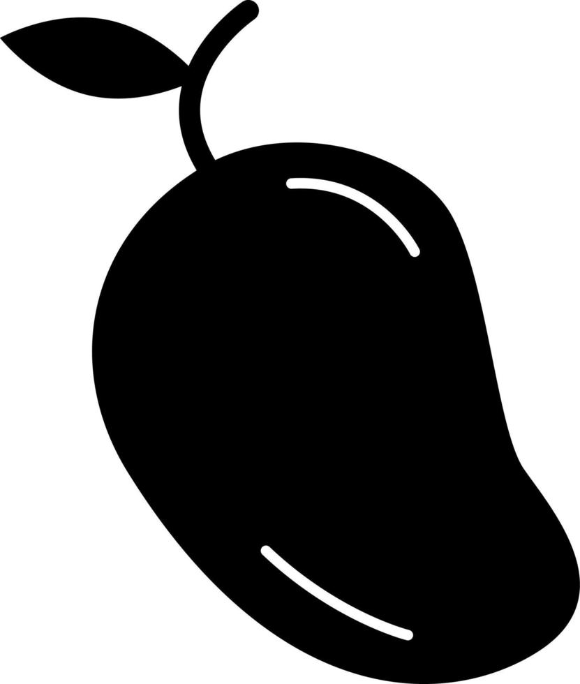 Mango Glyph Icon Fruit Vector 5162568 Vector Art at Vecteezy