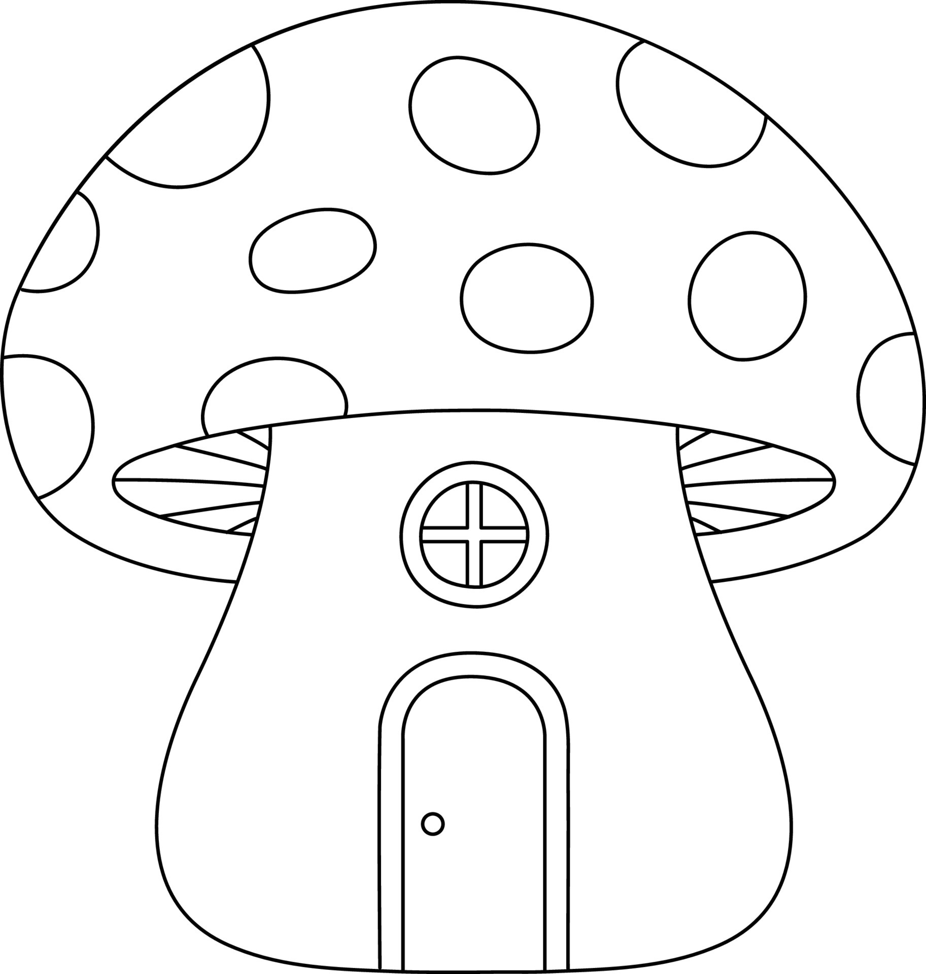 Mushroom House Coloring Page For Kids 5162656 Vector Art At Vecteezy Mushroom House Coloring Page For Kids 5162656 Vector Art At Vecteezy