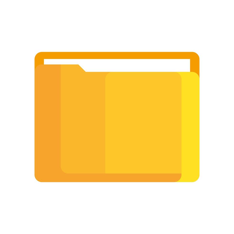 folder with document, folder icon isolated on white background vector