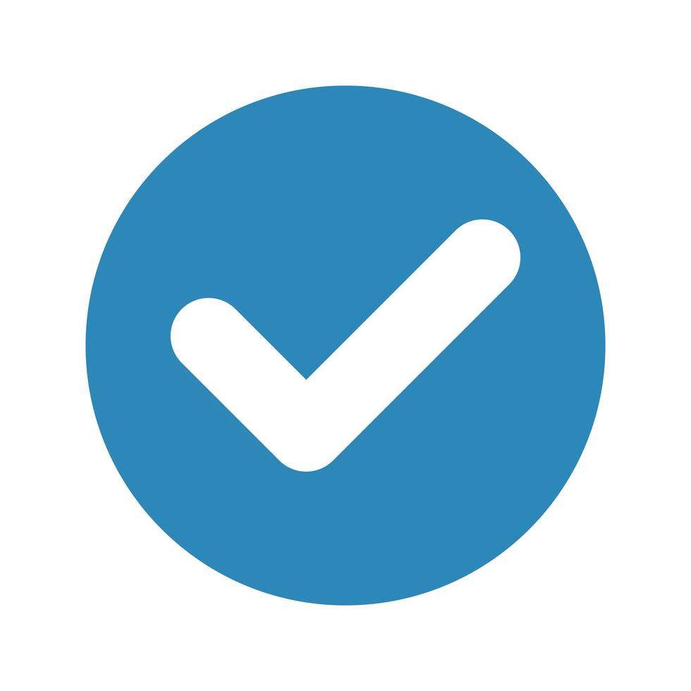 check mark inside frame circular, checklist icon vector