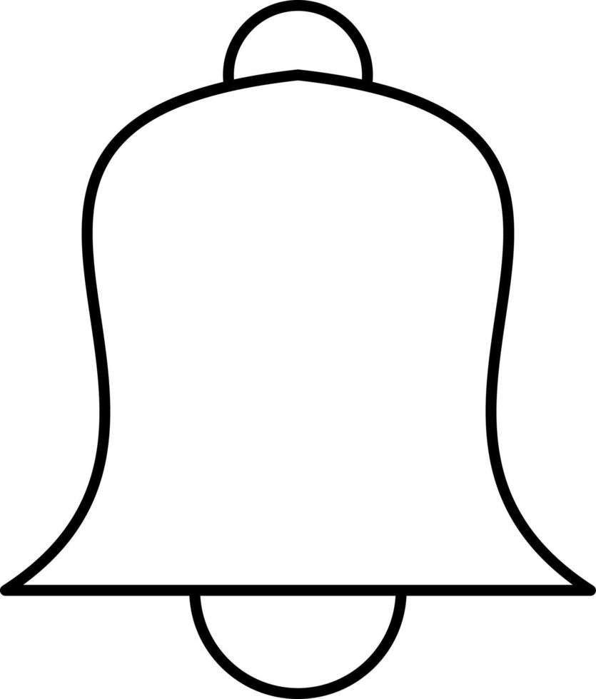 Bell Church Outline Icon Vector