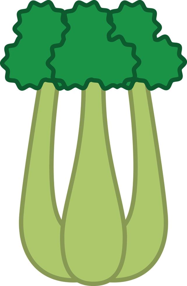 Celery Filled Outline Icon Vegetable Vector