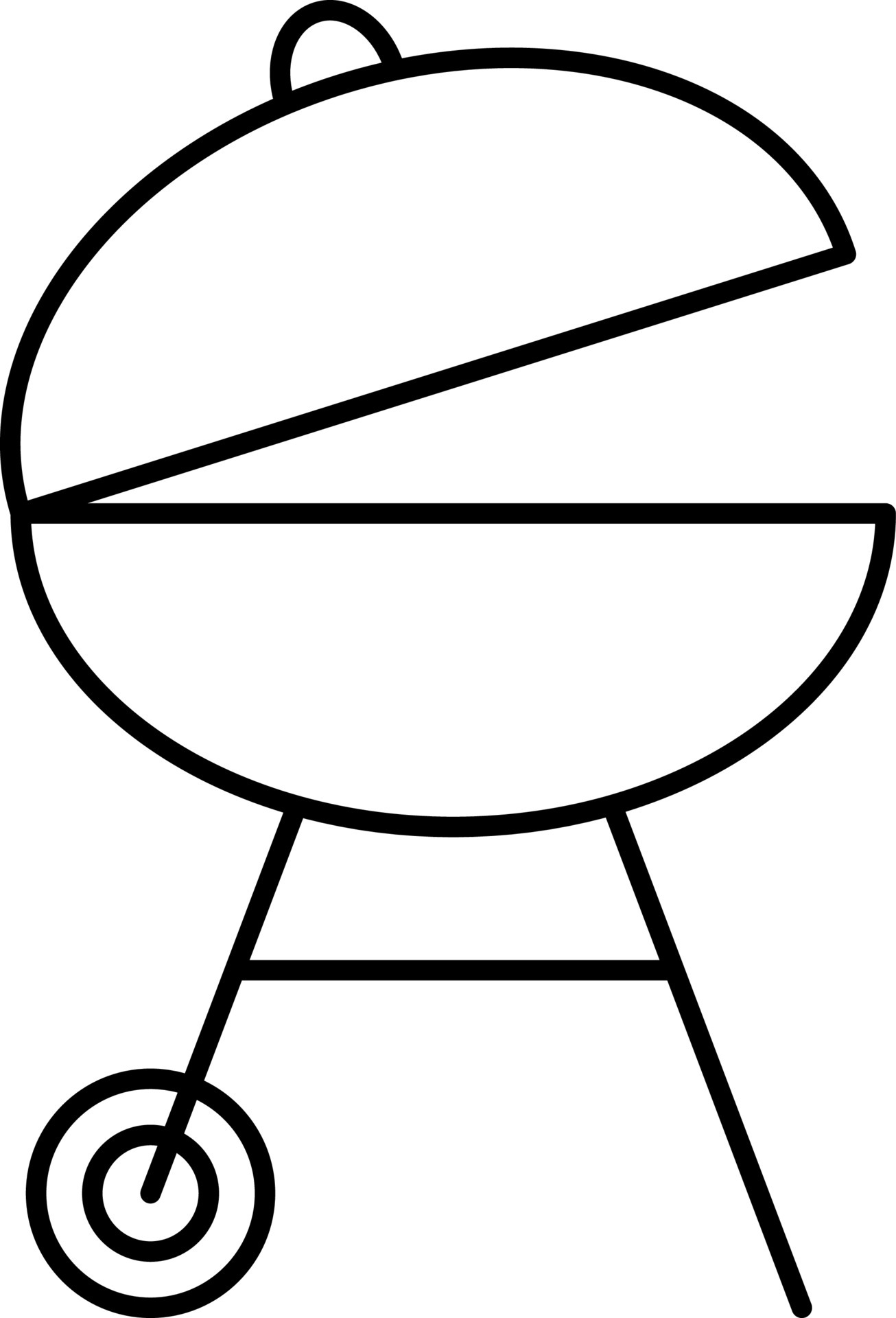 Barbeque Grill Outline Icon Vector 5163034 Vector Art at Vecteezy