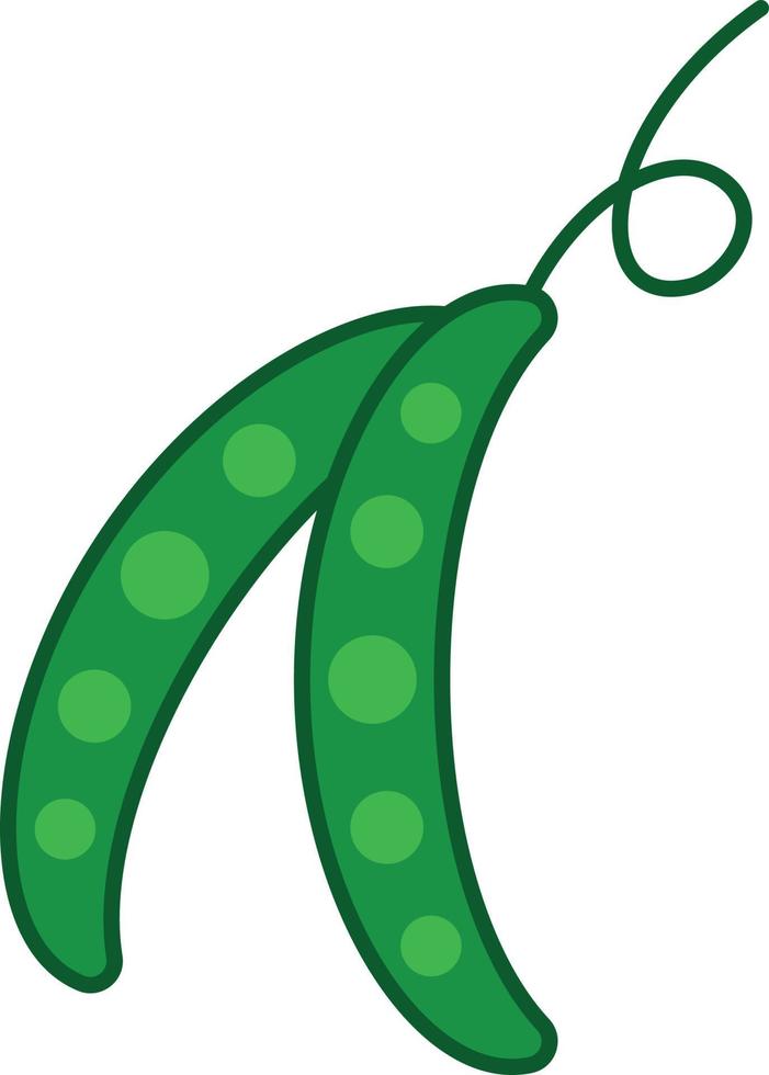 Peas Filled Outline Icon Vegetable Vector