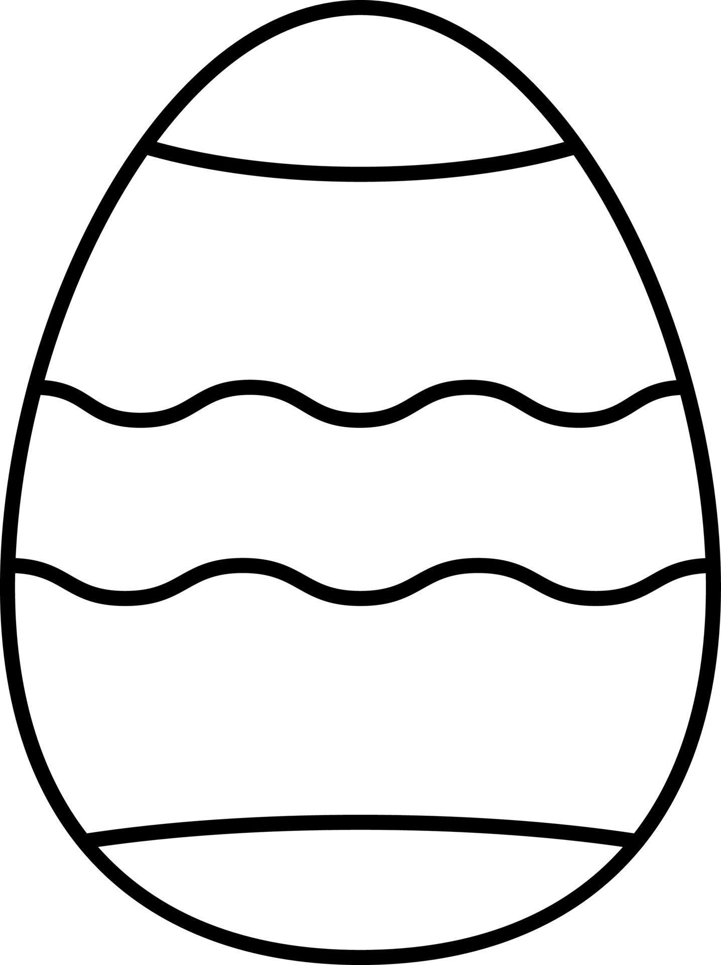 Outline Of Easter Egg