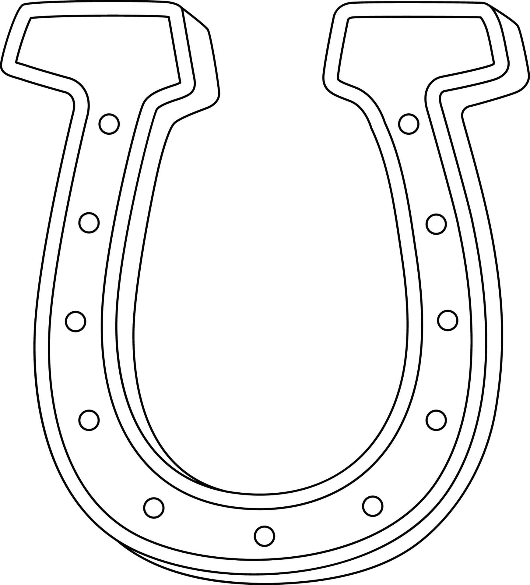 página para colorear de herradura para niños 5163327 Vector en Vecteezy