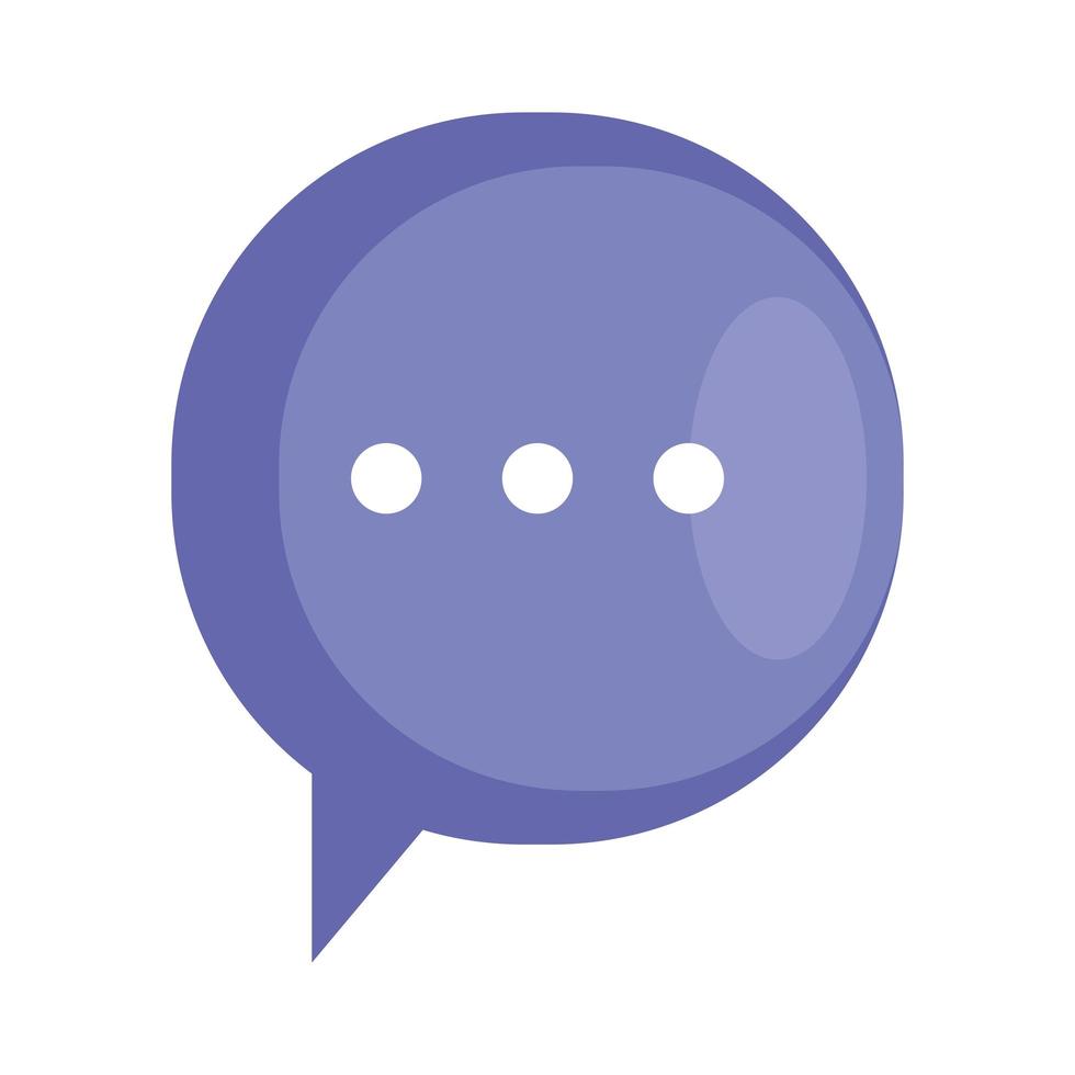 Communication bubble icon vector design