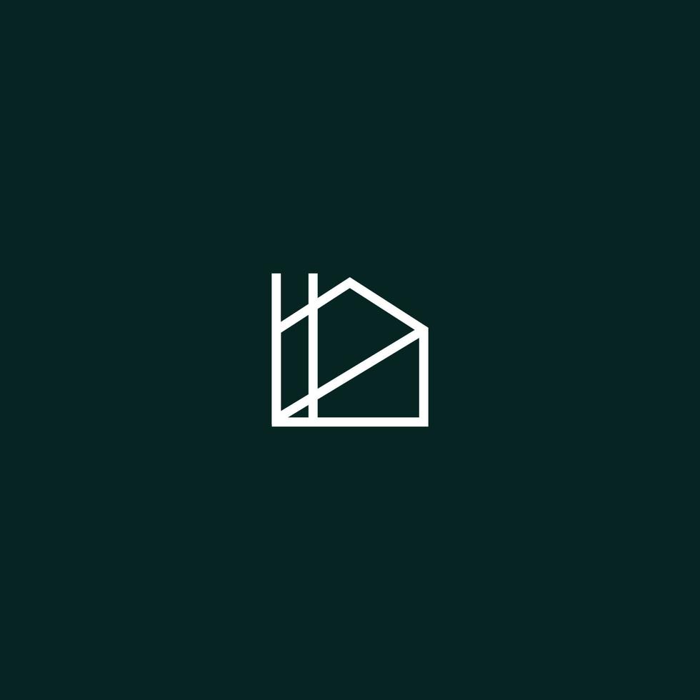 diseño único, moderno y profesional para el logotipo de renovación del hogar vector