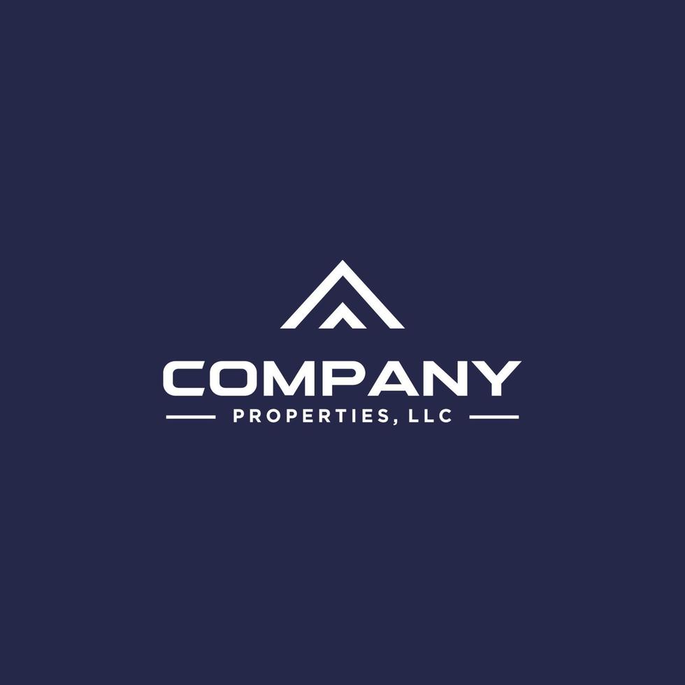 Simple and professional real estate logo design 1 vector