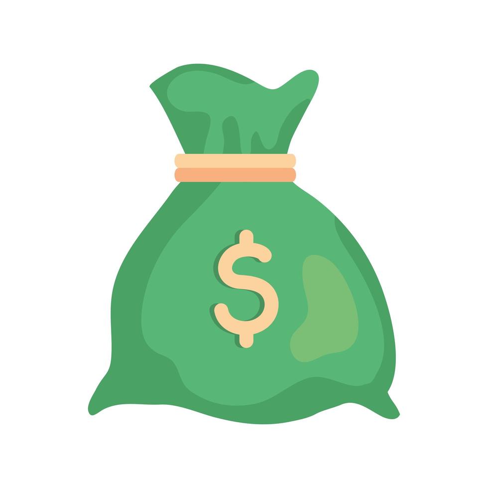 money bag, moneybag simple cartoon and dollar sign vector