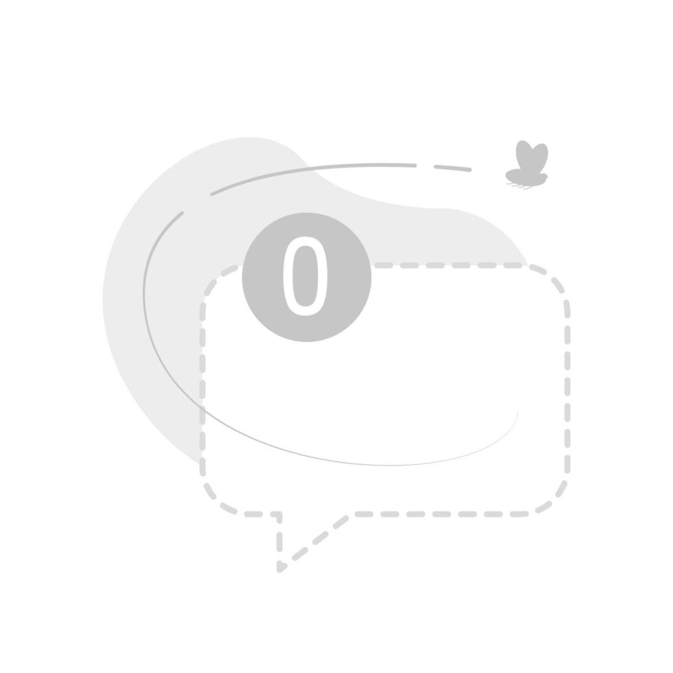 No comments yet concept illustration flat design vector eps10. modern graphic element for landing page, empty state ui, infographic, icon