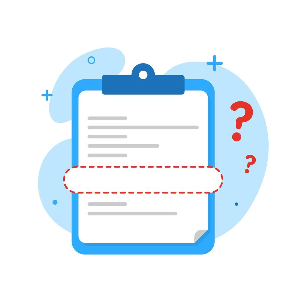 incomplete data concept illustration flat design vector eps10. modern graphic element for landing page, empty state ui, infographic, icon