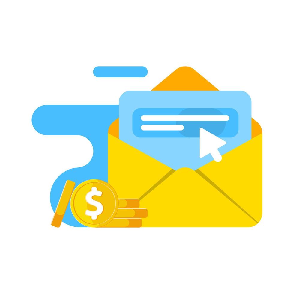 send referral code and get money, confirmation email concept illustration flat design vector eps10. modern graphic element for landing page, empty state ui, infographic, icon