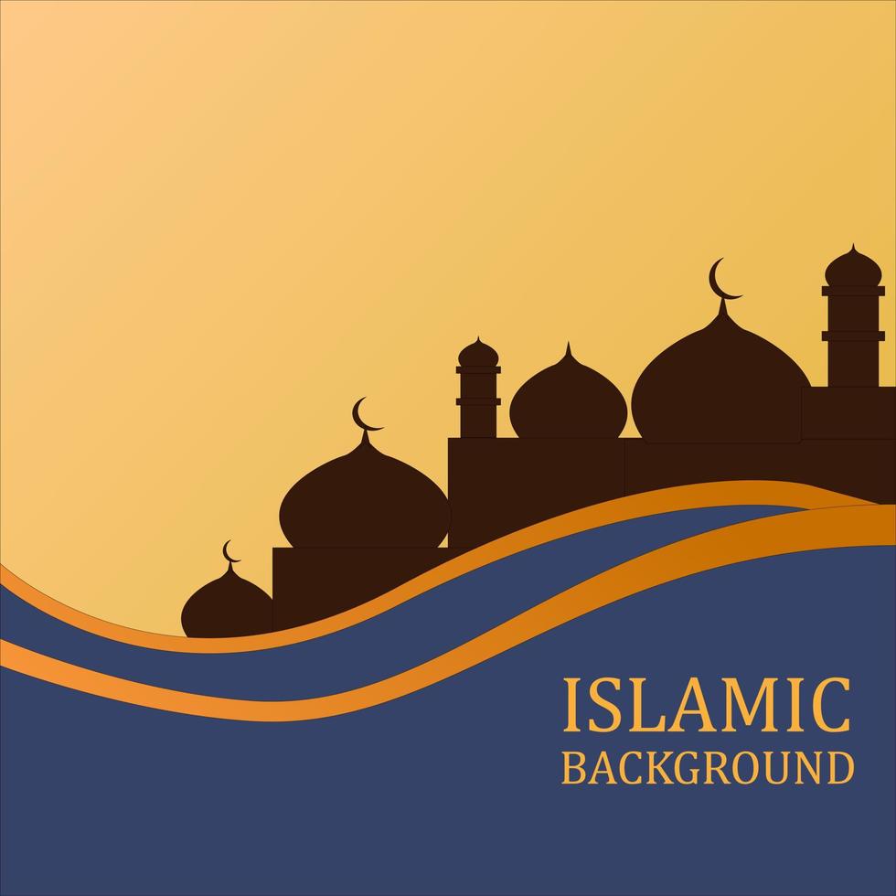 Illustration vector design of Islamic Background