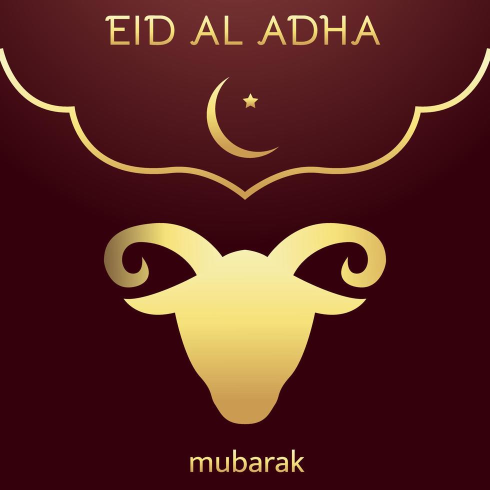 diseño de ilustración vectorial de plantilla de fondo de eid al adha vector