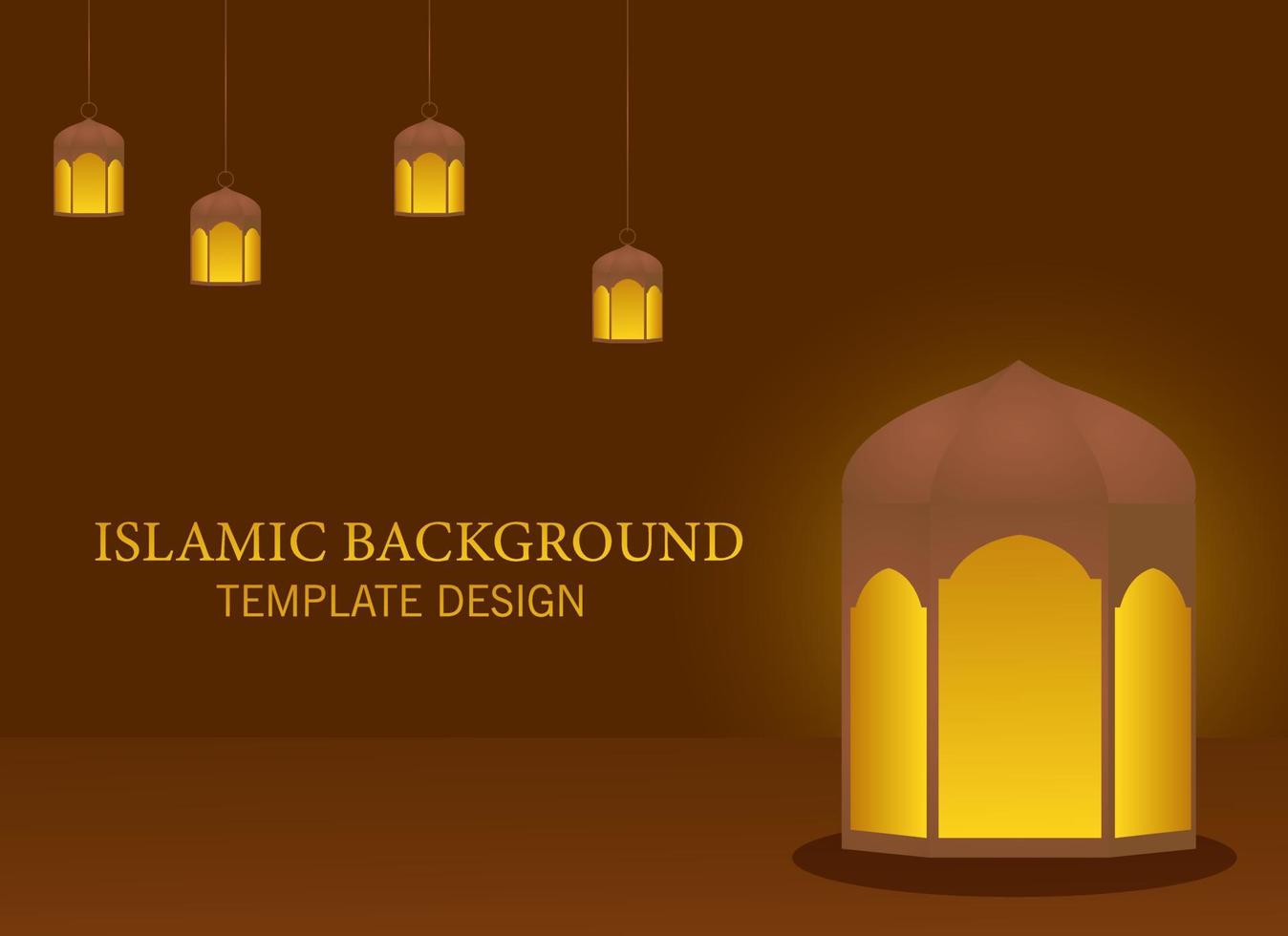 Illustration vector design of Islamic Background