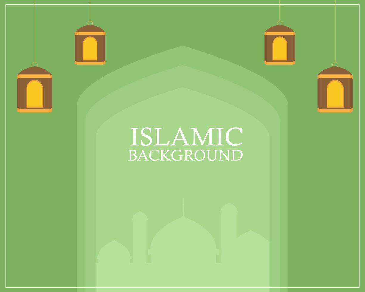 Illustration vector design of Islamic Background