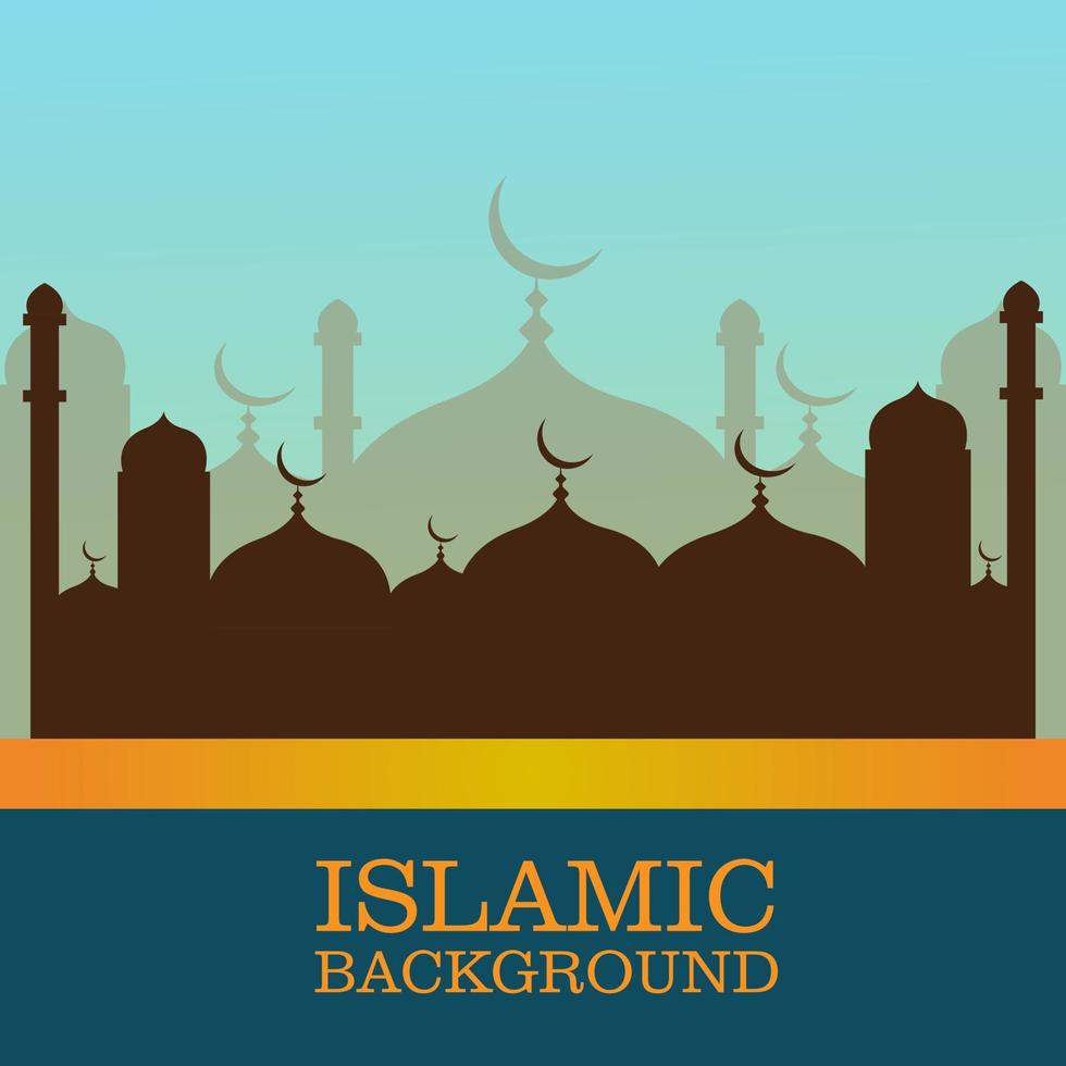 Illustration vector design of Islamic Background