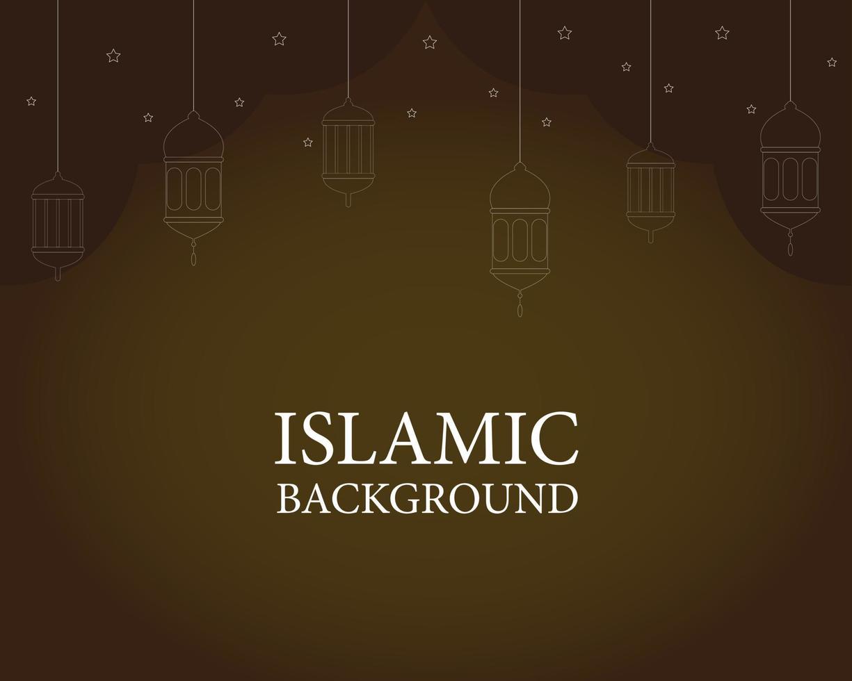 Illustration vector design of Islamic Background