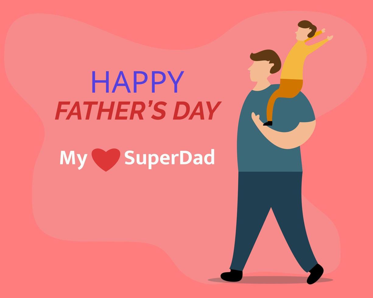 Illustration vector design of father's day