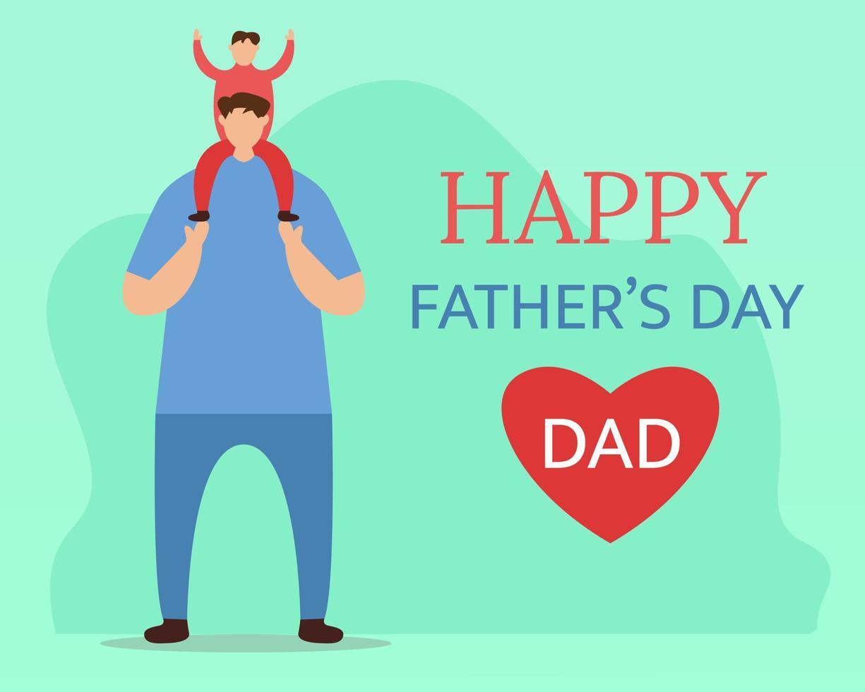 Illustration vector design of father's day