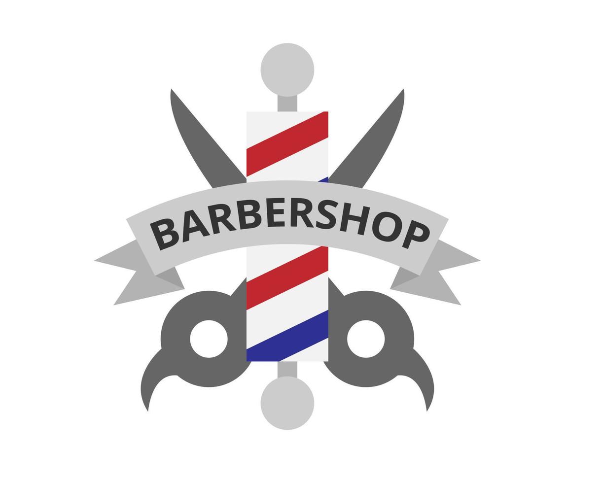 Illustration vector design of barbershop template logo