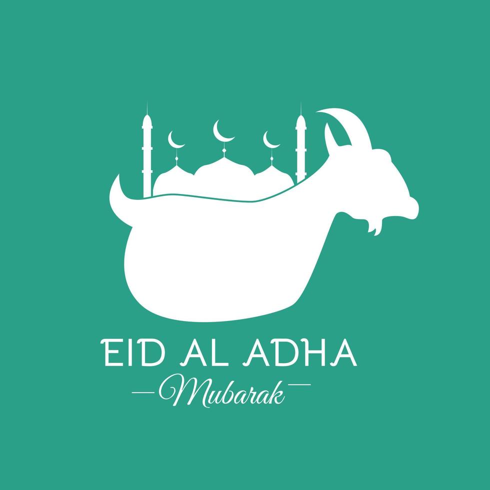 Illustration vector design of Eid Al Adha background template