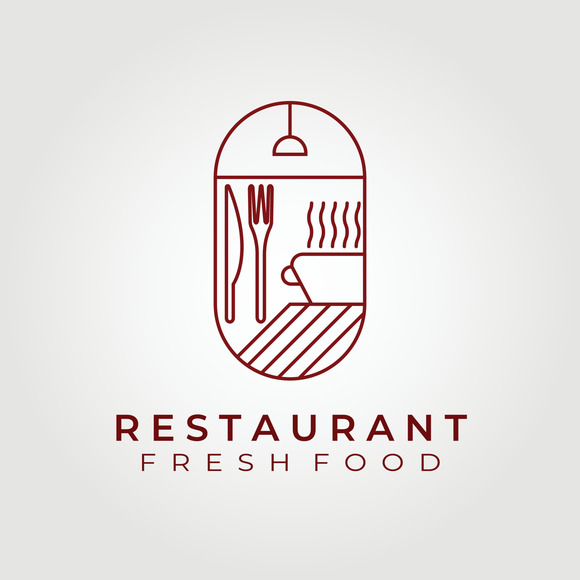 chef , cafe, kitchen, restaurant logo vector illustration design