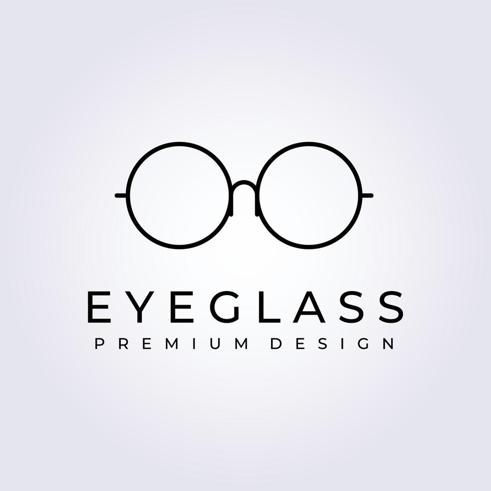eye glass, spectacles logo vector illustration design graphic