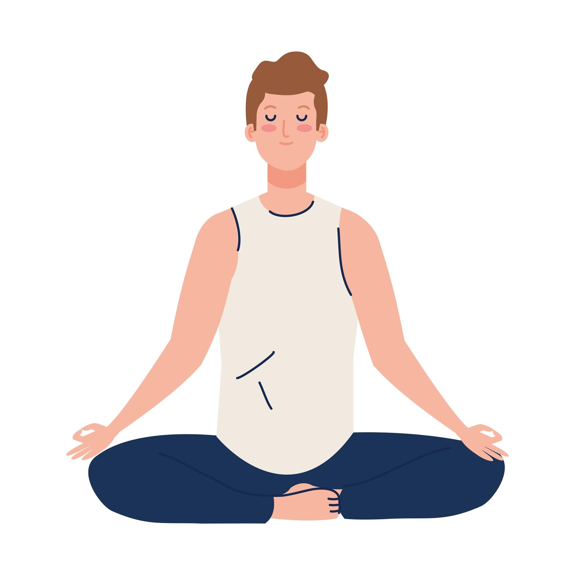 man meditating, concept for yoga, meditation, relax, healthy lifestyle ...