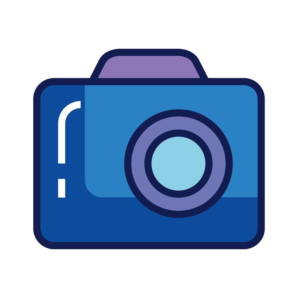 camera icon on white background, camera symbol vector