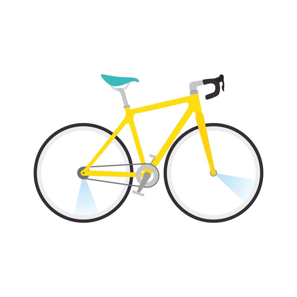 racing bike, road bicycle on white background vector