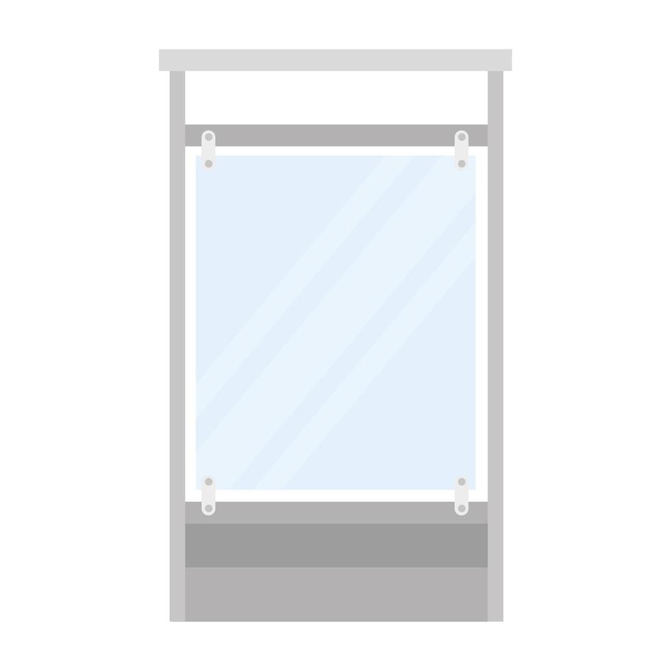 barrier glass protection isolated icon vector