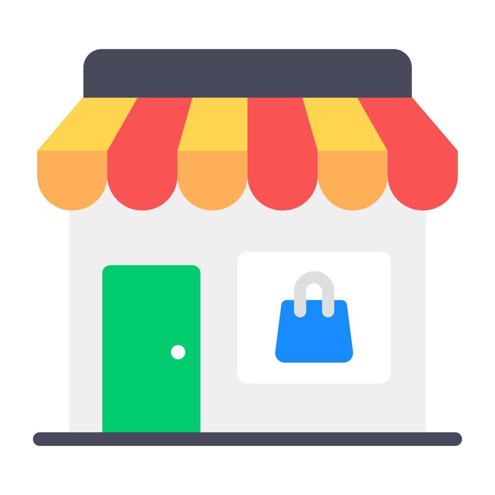Style of shop vector, flat icon vector