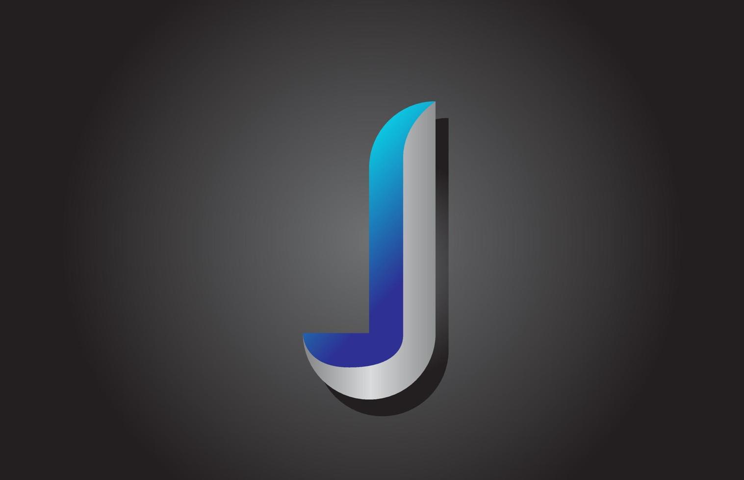 J alphabet letter logo icon. Creative design for company and business vector