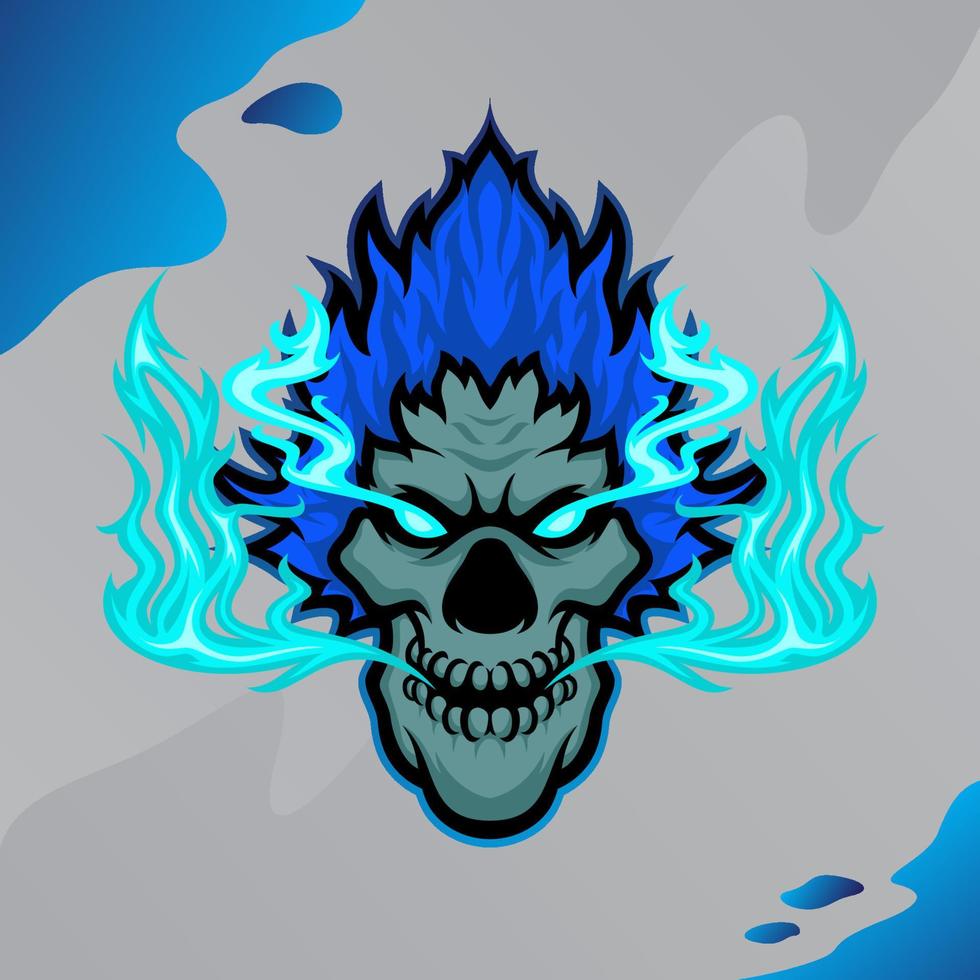 Ghost masscot logo esport vector