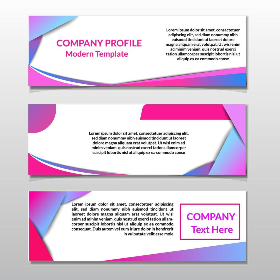Vector abstract geometric design banner web template. Modern design. Vector illustration