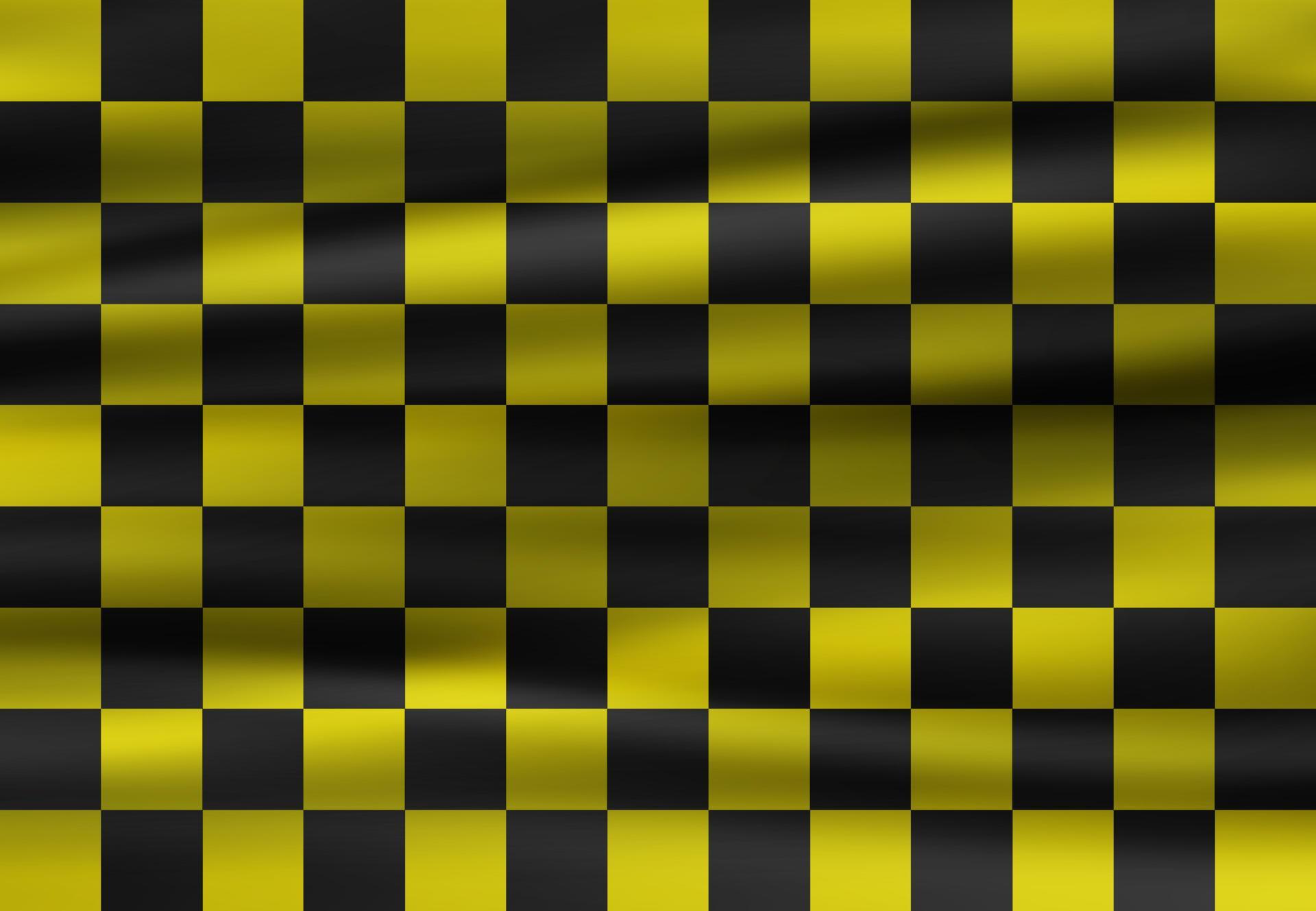 Wavy black and yellow checkered flag. 5166576 Vector Art at Vecteezy