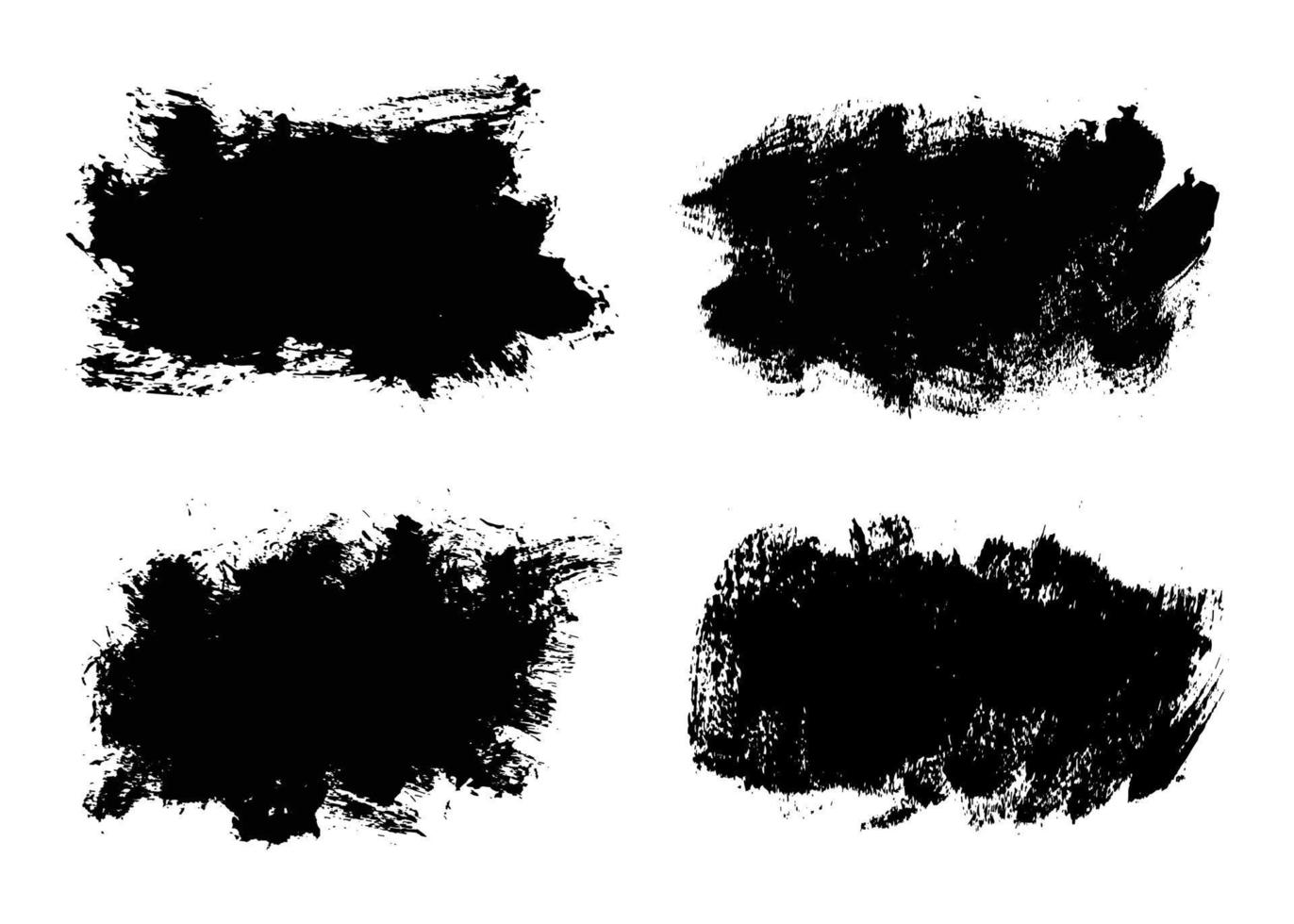 banners de grunge negro abstracto. vector