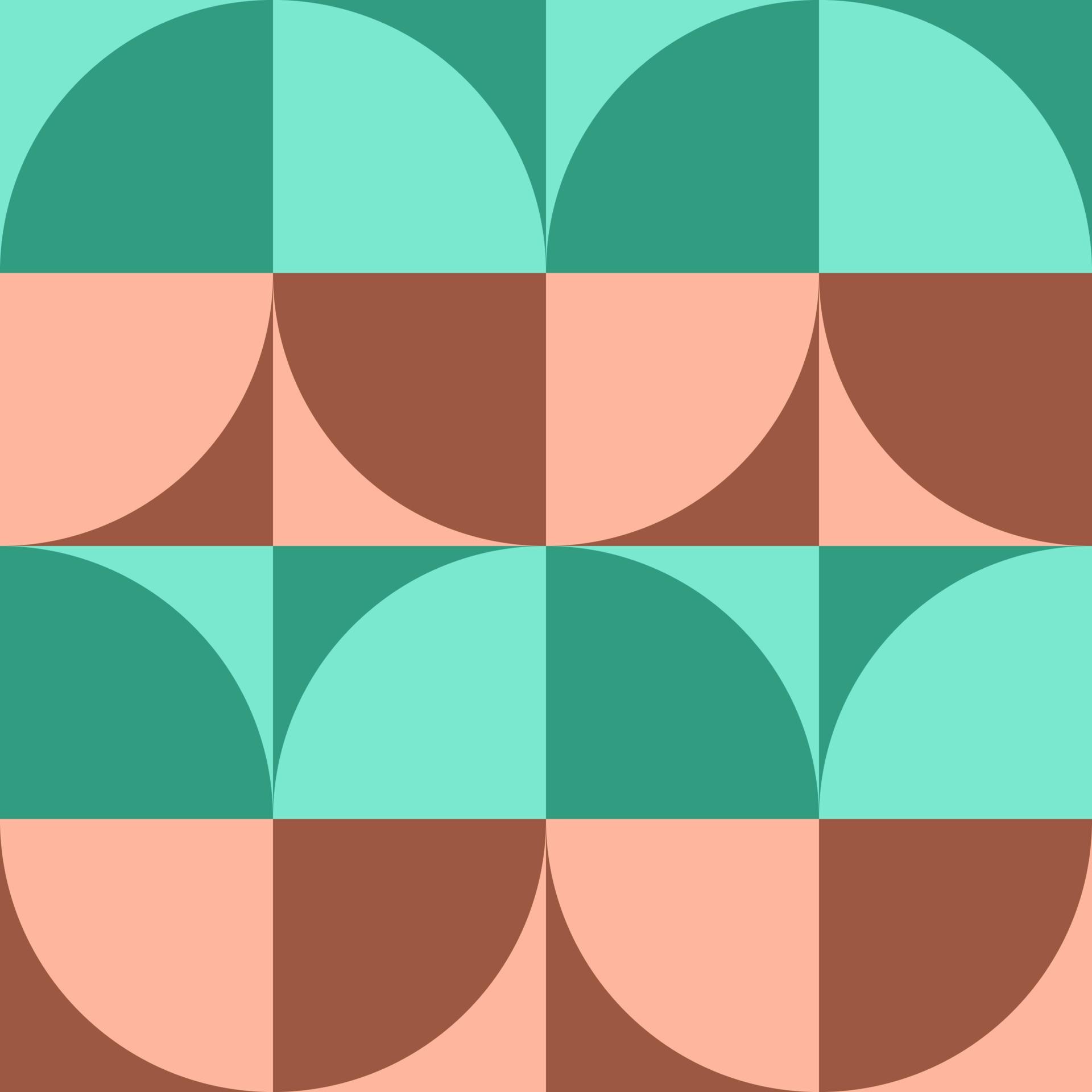 Trendy bauhaus pattern background. Abstract geometric bauhaus