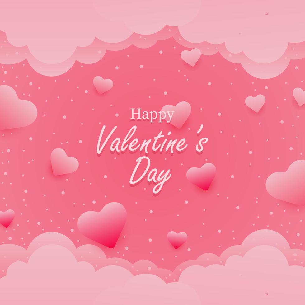 Valentine's day design. Design of valentine's day for greeting card, background, cover, invitation, brochure, and poster. vector