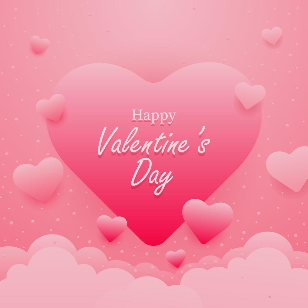 Valentine's day design. Design of valentine's day for greeting card, background, cover, invitation, brochure, and poster. vector
