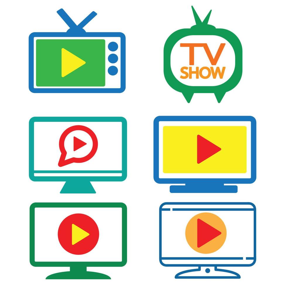 TV show icon sign symbol design vector