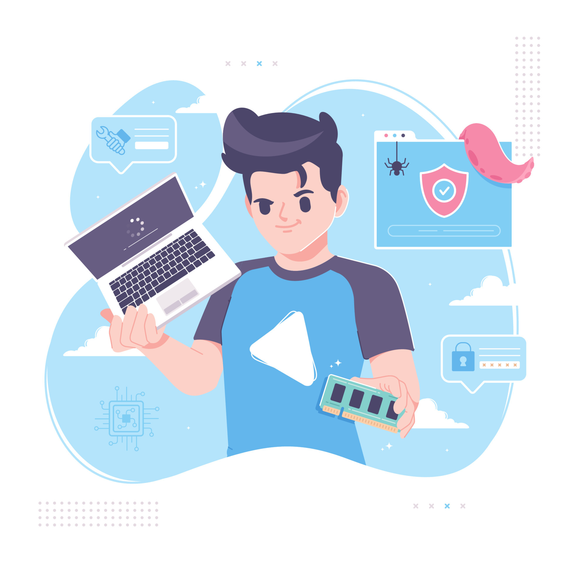 laptop and computer engineer cartoon character illustration 5167209 Vector Art at Vecteezy laptop and computer engineer cartoon character illustration 5167209 Vector Art at Vecteezy