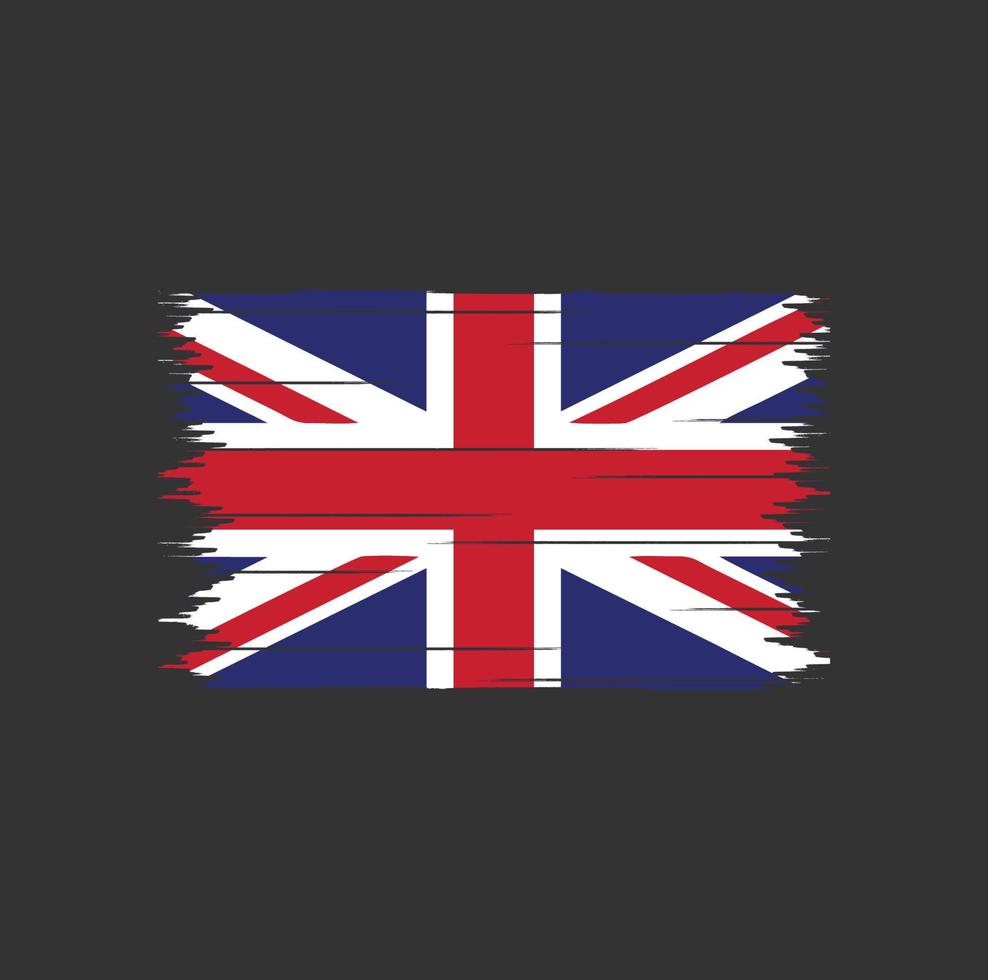 United Kingdom Flag Brush vector